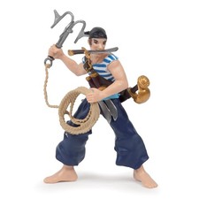 Papo - Realistic Pirate With Grappling Hook Figure - Ages 3+ 9 cm, Multicolor