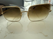Ray-Ban RB1971 Square Women s Sunglasses Gold Metal Brown Gradient 54-19 145mm