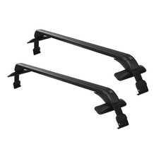 Universal Car Roof Rack Cross Bars Aluminium Alloy Lockable 110cm Black
