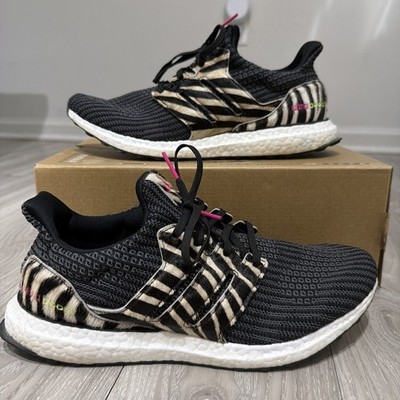 Adidas UltraBoost DNA Animal Pack Zebra Black Men s Size 11 Running Shoes FZ2730