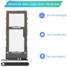 Single Sim Card Tray For Samsung Galaxy S20/S20 Plus/S20 Ultra 5G Cosmic Black 