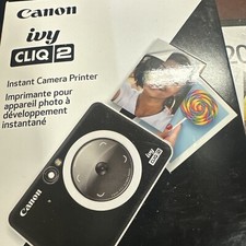Canon Ivy Cliq 2 Instant Camera Printer Black Matte 