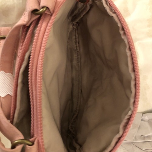 Vtg Unionbay 90s Pink Metal Stuffed Organizer Soft Purse Bag Crossbody NWT - Picture 9 of 10