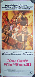 "You Can't Win 'em All" 1970 original aussie daybill movie poster Curtis/Bronson