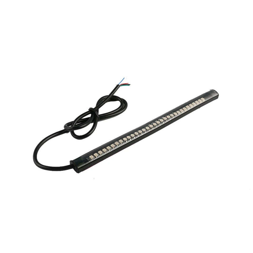 Motorcycle 48 LED Flexible Brake Turn Signal Light Strip License Plate Tail Lamp — 第 2/4 张图片