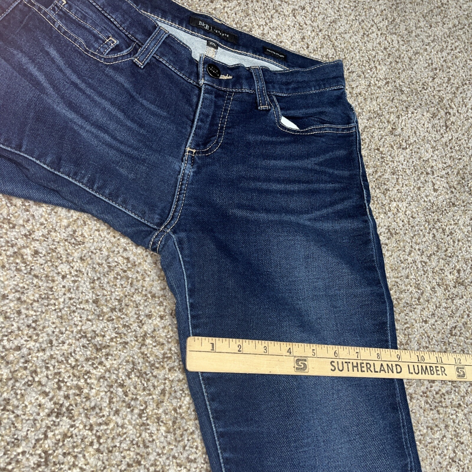 BKE Buckle Payton Skinny Jeans Women's 27 X 31.5 Dark Blue Stretch Denim - View 14