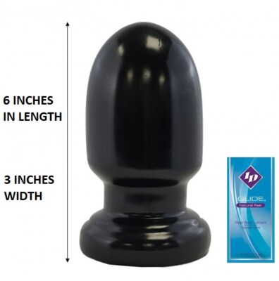 Butt Plug THE THUD 5 with 3 INCH HUGE Girth Sex Toy ANAL TOY - FREE LUBE
