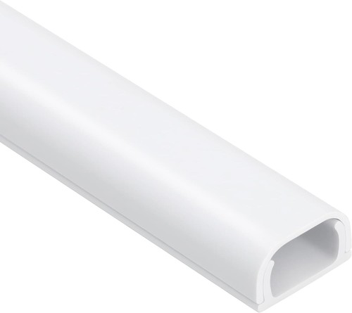 Weiß Wand Kabel Abdeckung Kit 68 Zoll für 2 Kabel Einfache Installation Kabel Verdecker - Bild 3 von 8