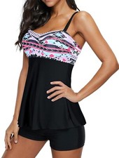  Womens Swimsuits 2 Piece Tankini Bathing Suits Swim Suits Sz 4XL