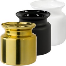 Giessle® 15cm moderne Vase aus Glas, Tischvase, Blumenvase, Glasvase