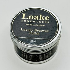 Loake Shoemakers Black Luxury Beeswax Polish Shoes Boots Made in England