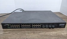 COMNET CNGE28FX4TX24MSPOE 24 PORT POE MANAGED  Network SWITCH - Tested
