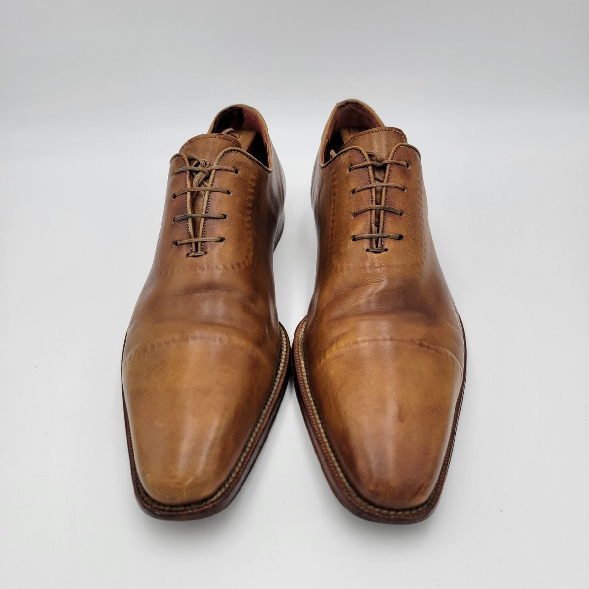 Magnanni Bergdorf Goodman Mens Wholecut Tobacco Brown  display picture 3