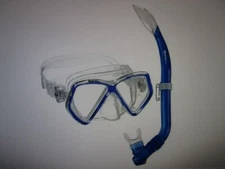 Mares Snorkeling Mask & Snorkel Set Pirate Silicone Clear Blue youth 8-14