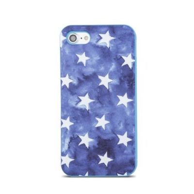 ^ Back Muster mit Motiv Schutzhülle Etui Night Sky Blue Für Apple iPhone 8