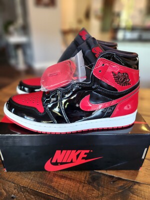 Nike Air Jordan 1 Retro OG High Patent Bred (Size 9.5) | eBay