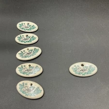 Longaberger Sage Booking Basket Tie-On Herb Marker