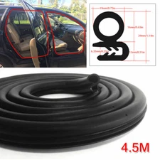 14ft Auto Rubber Seal Weather Strip Door Window Lock Trunk Hood Edge Trim