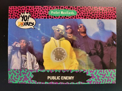 1991 ProSet MusiCards YO MTV Raps Public Enemy RC card #59 | eBay