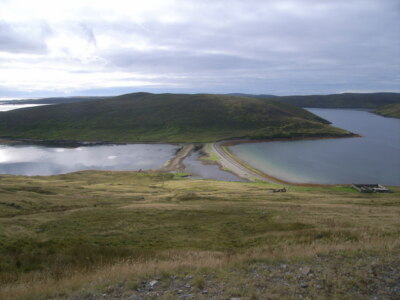 Photo 6x4 Looking across to Fora Ness Mossbank/HU4475  c2008
