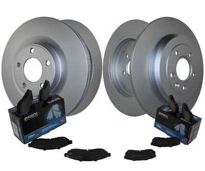 Front & Rear Brake Kit Disc Rotors Akebono Ceramic Pad For Ford Edge Lincoln MKX