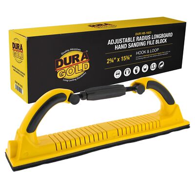 Pro Series Adjustable Radius Flex Longboard Hand Sanding File Block with Both...