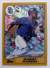 2017 Topps Chrome 1987 Gold /25 RC Manny Margot Auto Rookie Padres #87A-MM Twins
