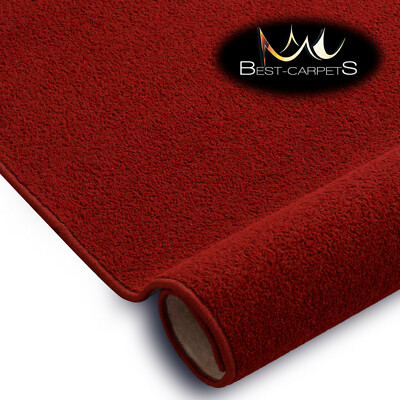 WEICHE & BILLIGE & QUALITÄT TEPPICHE Filz ETON rot Schlafzimmer großer TEPPICH JEDE GRÖSSE