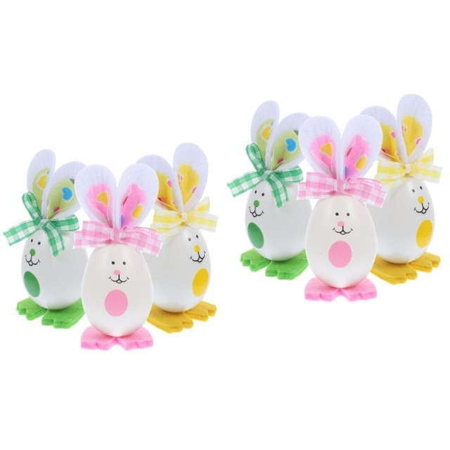 6 PCs Harz Kaninchenstatue Kaninchen Figur Mini Harz Ostern Kaninchen Design ZH10753 6 PCs Harz Kaninchenstatue Kaninchen Figur Mini Harz Ostern Kaninchen Design ZH10753