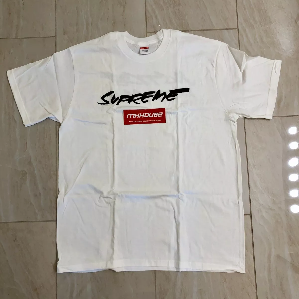 Supreme Futura Logo Tee white Lサイズ