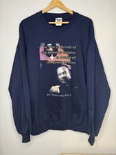 Vintage Martin Luther King Jr. Sweatshirt Two Sided 90's Made in USA Jerzees