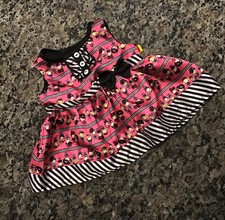 RARE 2013 Build a Bear Workshop Harajuku Hugs Pink  Black Dress . Gwen Stefani