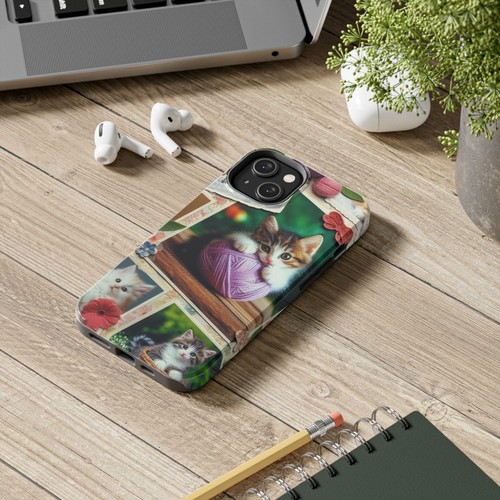Kitten Phone Cases, Tough Cat Design Cover, Playful Kitty Protective Case, - Picture 20 of 96