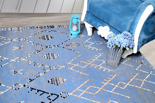 Trellis Bohemian - 2'x4' Moroccan Faded Transitional Area Rug - 511 - Picture 13 of 47
