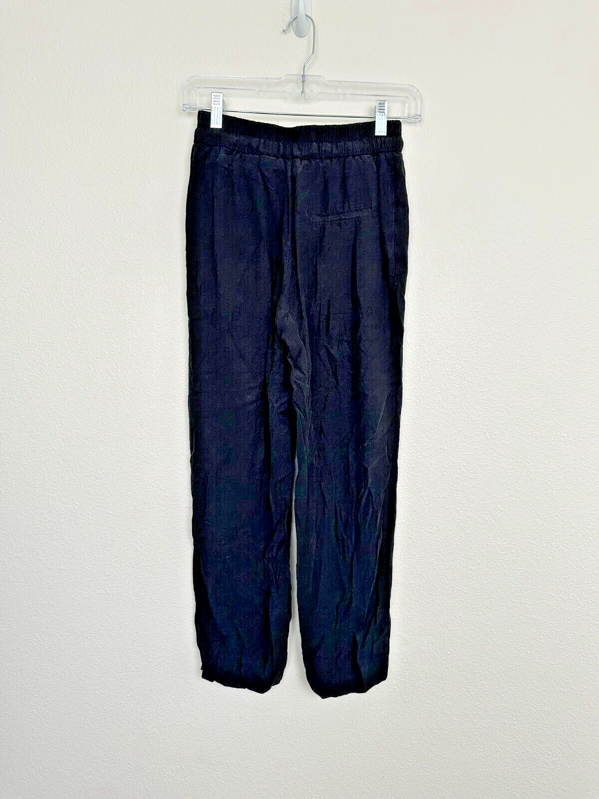 ALTRA & Other Stories Pantalone cravatta gamba dritta nero taglia 0 caviglia classico minimalista