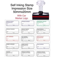 50X20mm Self Service Stamp Self Inking Garage Mechanic Home Service Flash Stamp