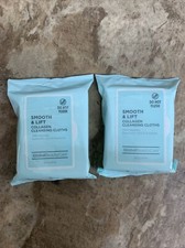 Global Beauty Care Smooth and Lift Collagen Makeup Cleaning Wipes Lot of 2