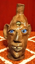 Face Jug Southern Decorative Folk Art- "hand collected clay"- 🤩