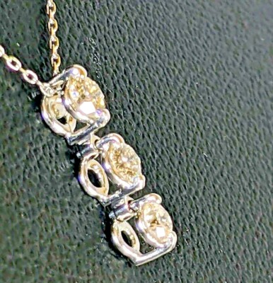 Collier En Platine Pt850 Avec Diamants 15,30 Ct - Neuf Avec Étiquettes - Livraison Gratuite Du Japon