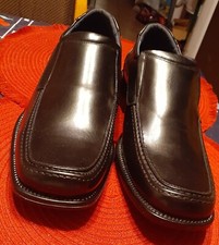 Bruno Marc Men's Goldman-02 Black Leather Dress Slip-on Shoes Size 10 New
