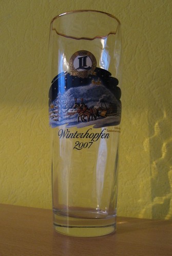 Sammler Bierglas 2007 Weihnachts Edition Landskron Brauerei Görlitz