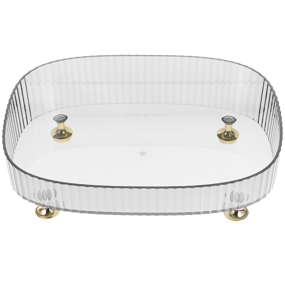 Perfume Vanity Dresser Tray Plastic Fourfeet Jewelry Tray Organizer