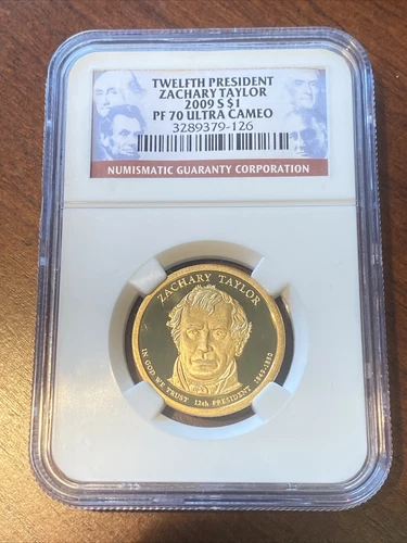 2009 S Zachary Taylor Presidential Dollar $1 NGC PF70 Ultra Cameo