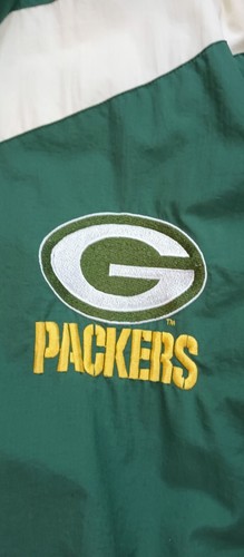 VINTAGE STARTER PRO LINE GREEN BAY PACKERS FULL ZIPP WINDBREAKER JACKET SIZE L - Picture 4 of 13