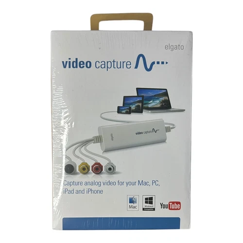 Elgato USB Video Capture Device Convert RCA Analog Video to Digital Win & Mac 