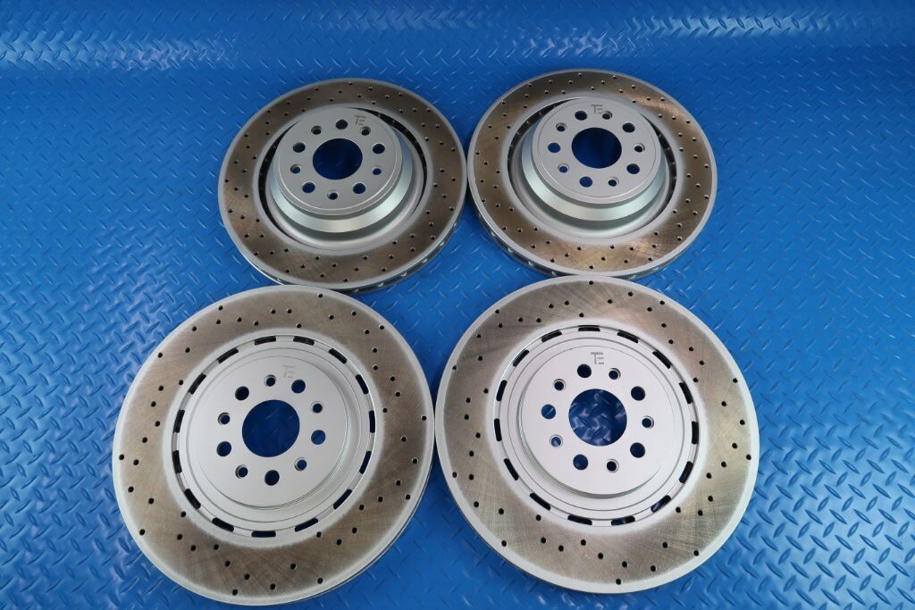 Maserati Quattroporte GTS V8 3.8 front rear brake disk rotors TopEuro #12060
