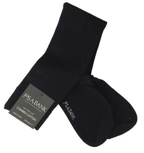 Dress Socks 1 pairs Sz 8-12 Over the Calf microfiber Jos.A.Bank Dark Navy $ 17 - Picture 5 of 7