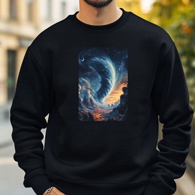 Tornado auf Mond Sweatshirt Kuschelig und Perfekt für jeden Anlass S bis 4XL