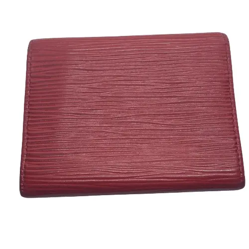 Louis Vuitton Card Holder Coin Red for Men