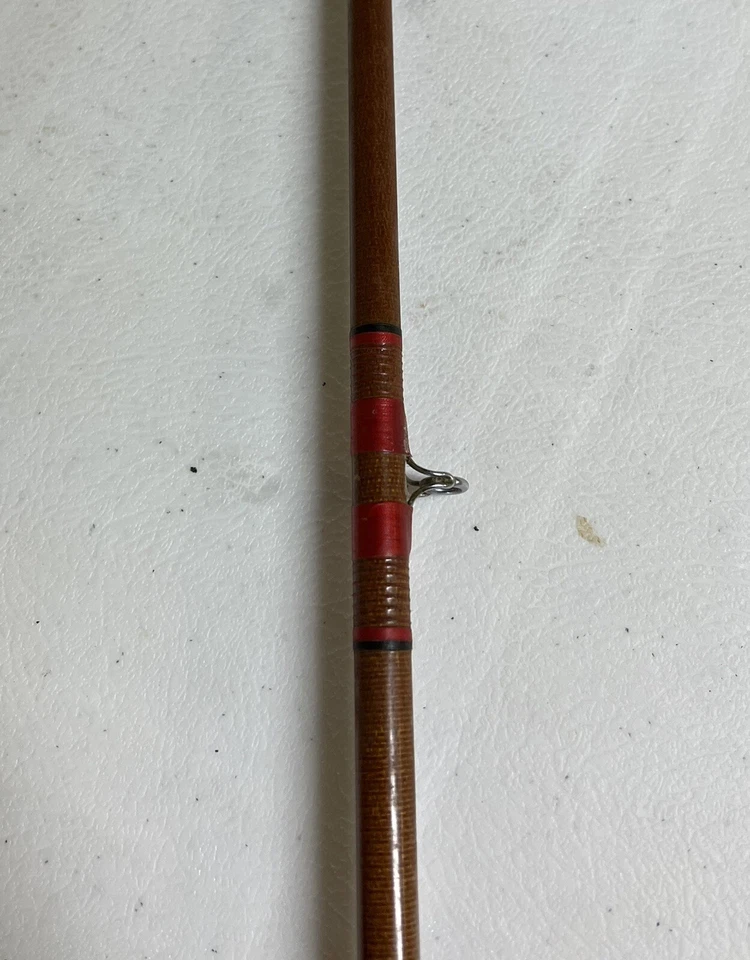 Tubo de varilla original vintage de fibra de vidrio Wright & McGill 8’ Holiday 5ALA Foto 4 de 4